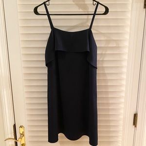 ONLY WORN ONCE. Alicia & Olivia Ruffle Top Dress. Navy